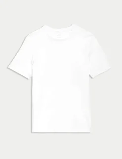 Regular Fit Pure Cotton Crew Neck T-Shirt