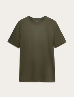 Regular Fit Pure Cotton Crew Neck T-Shirt