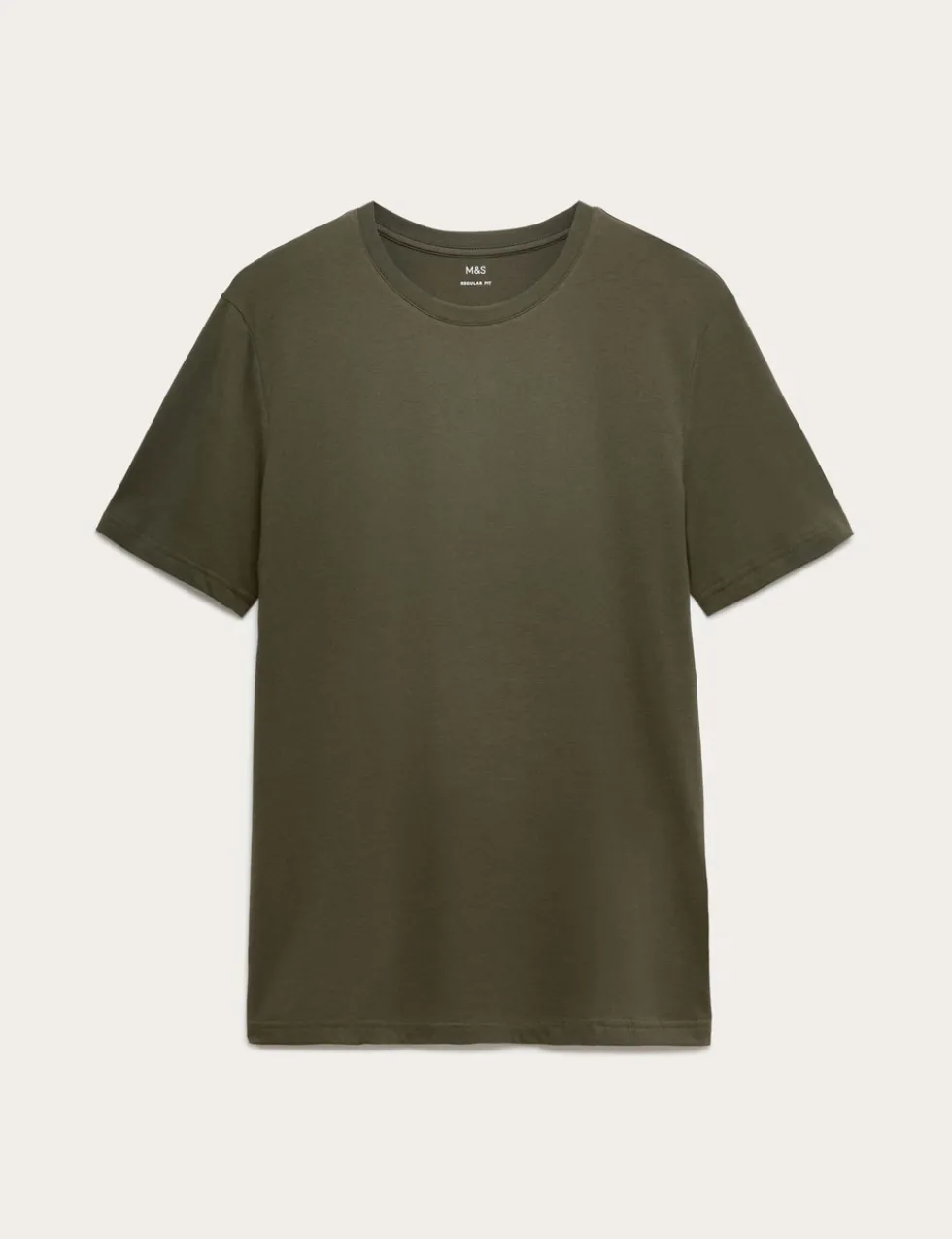 Regular Fit Pure Cotton Crew Neck T-Shirt
