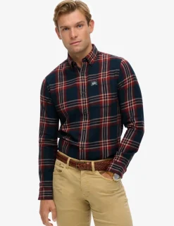 Regular Fit Pure Cotton Checked Flannel Shirt