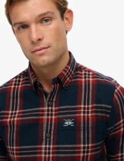 Regular Fit Pure Cotton Checked Flannel Shirt