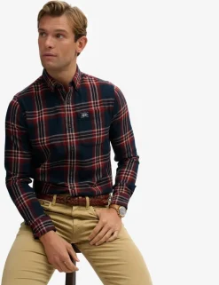 Regular Fit Pure Cotton Checked Flannel Shirt