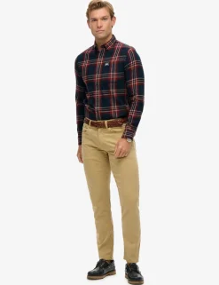 Regular Fit Pure Cotton Checked Flannel Shirt