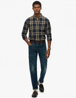 Regular Fit Pure Cotton Checked Flannel Shirt