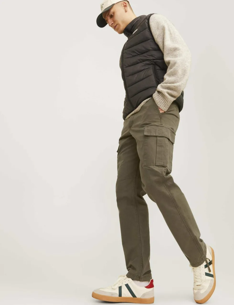 Regular Fit Pure Cotton Cargo Trousers