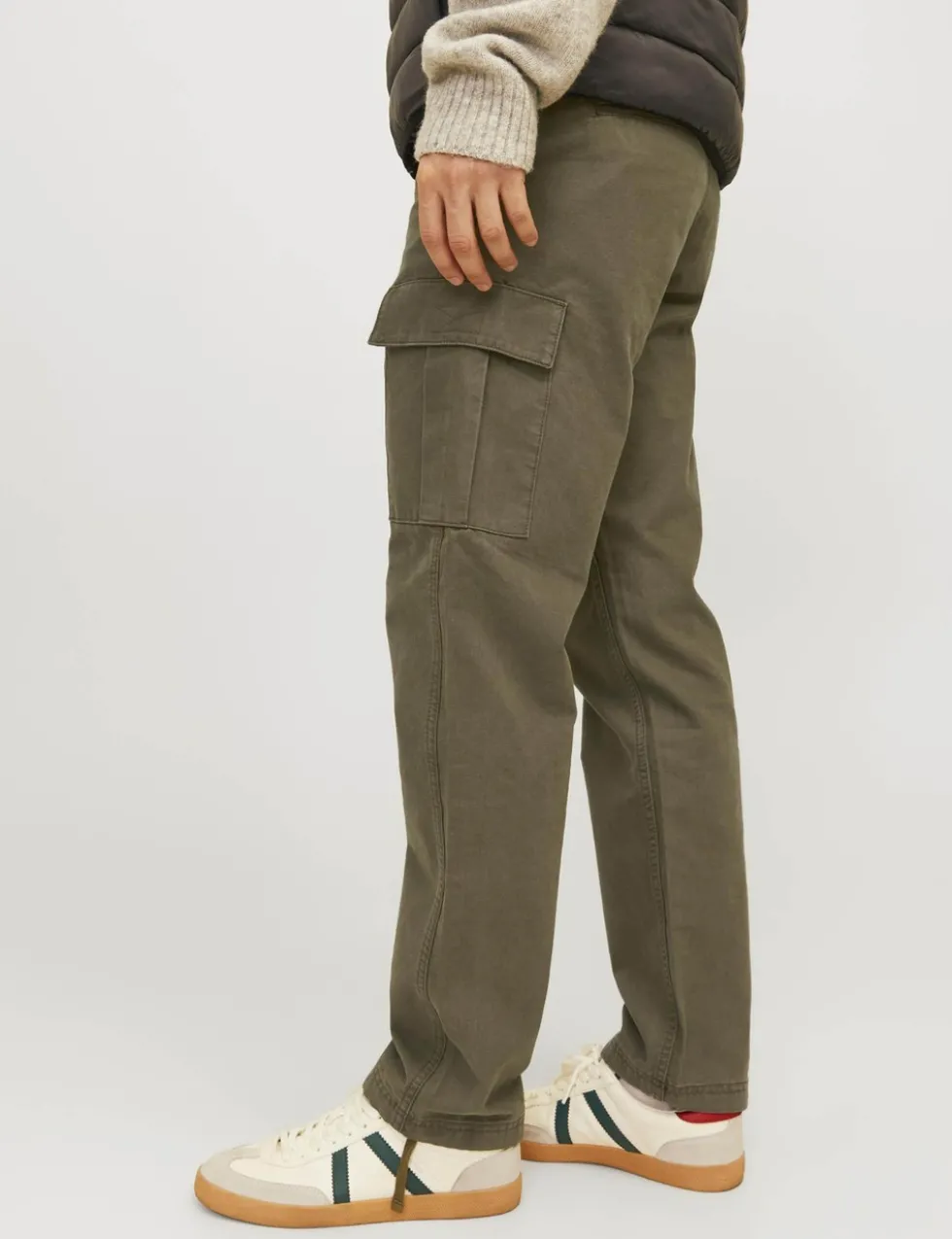 Regular Fit Pure Cotton Cargo Trousers