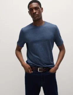 Regular Fit Pure Cotton Crew Neck T-Shirt