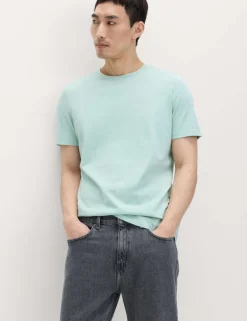 Regular Fit Pure Cotton Crew Neck T-Shirt