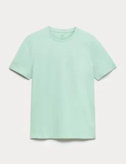 Regular Fit Pure Cotton Crew Neck T-Shirt