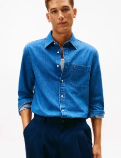 Regular Fit Pure Cotton Denim Shirt