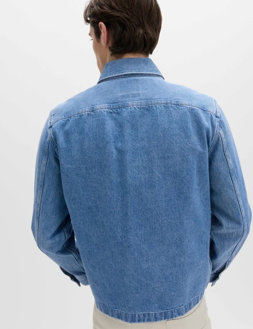 Regular Fit Pure Cotton Denim Overshirt