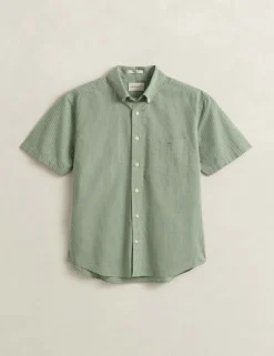 Regular Fit Pure Cotton Gingham Oxford Shirt