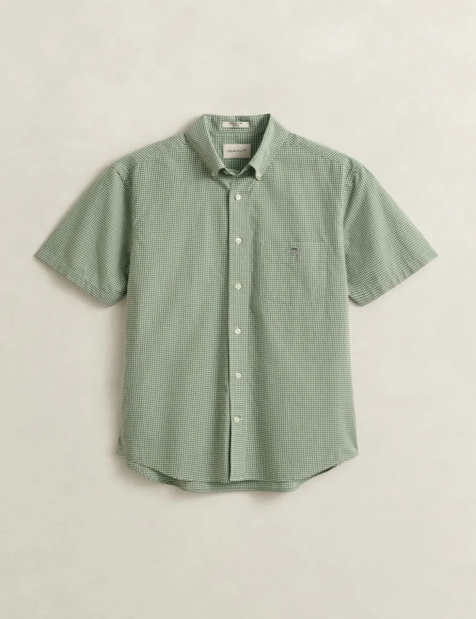 Regular Fit Pure Cotton Gingham Oxford Shirt