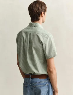 Regular Fit Pure Cotton Gingham Oxford Shirt