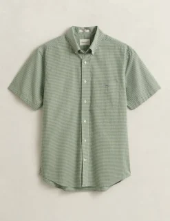 Regular Fit Pure Cotton Gingham Oxford Shirt