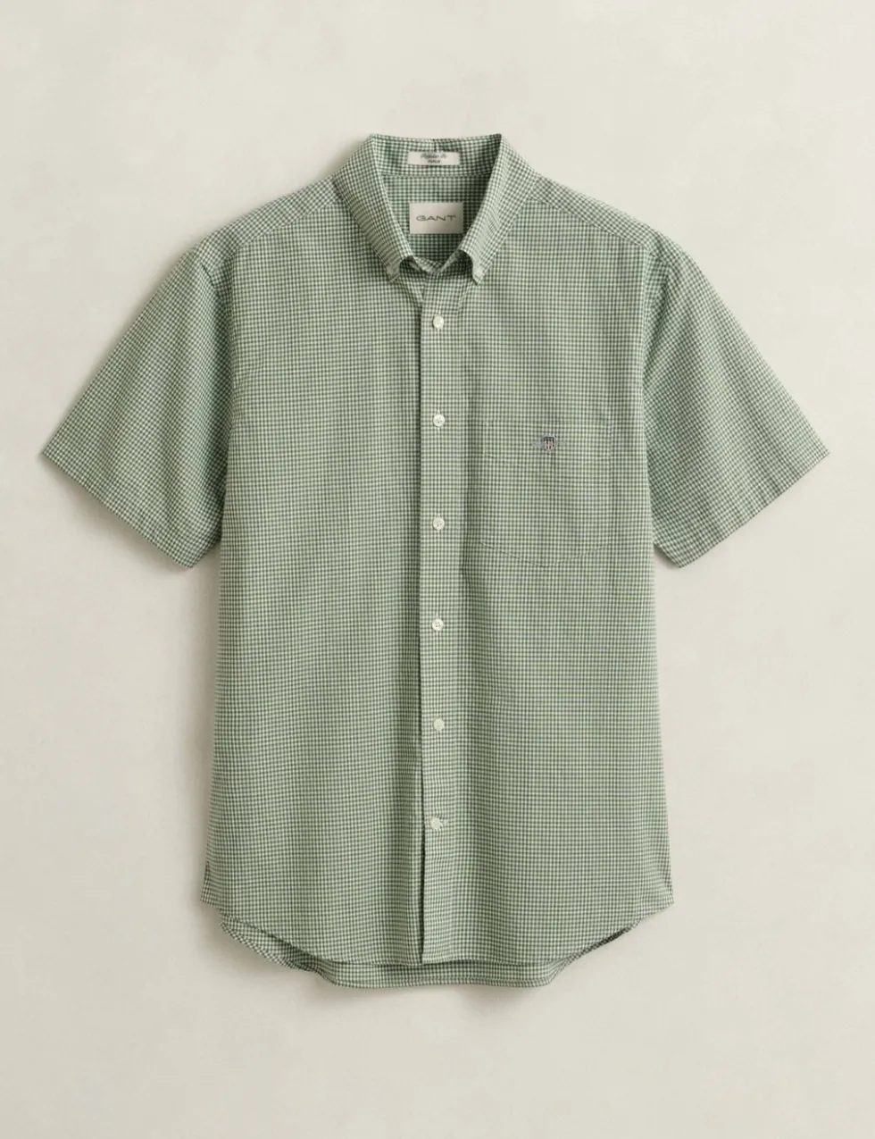 Regular Fit Pure Cotton Gingham Oxford Shirt