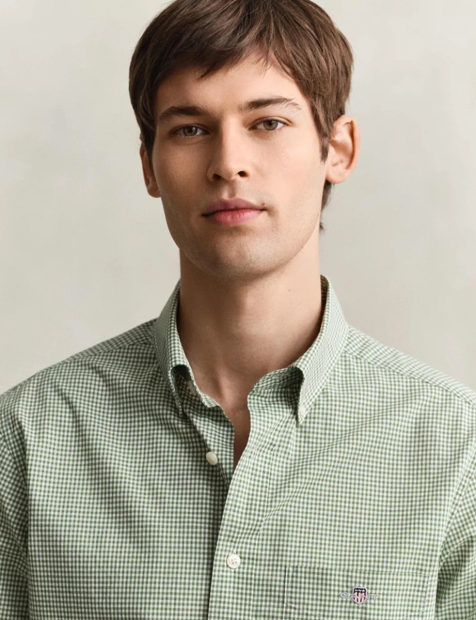 Regular Fit Pure Cotton Gingham Oxford Shirt