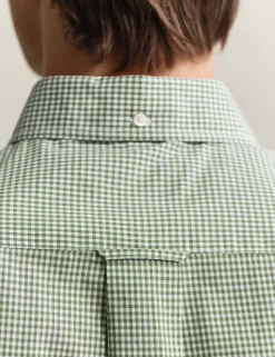 Regular Fit Pure Cotton Gingham Oxford Shirt