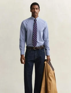 Regular Fit Pure Cotton Gingham Shirt
