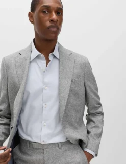 Regular Fit Pure Cotton Marl Shirt