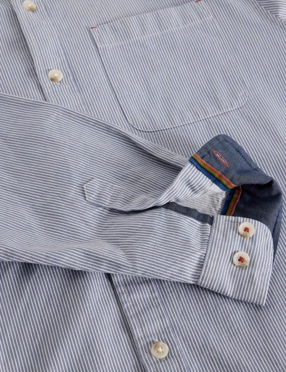 Regular Fit Pure Cotton Striped Shirt