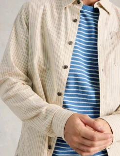 Regular Fit Pure Cotton Striped Shirt