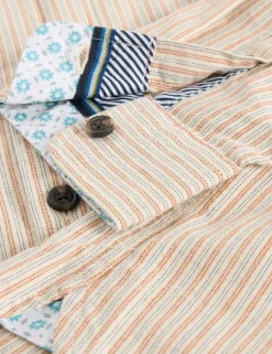 Regular Fit Pure Cotton Striped Shirt