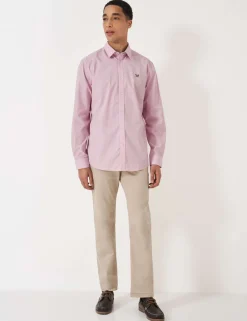 Regular Fit Pure Cotton Striped Poplin Shirt