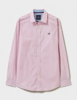 Regular Fit Pure Cotton Striped Poplin Shirt
