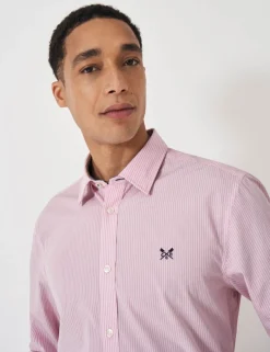 Regular Fit Pure Cotton Striped Poplin Shirt