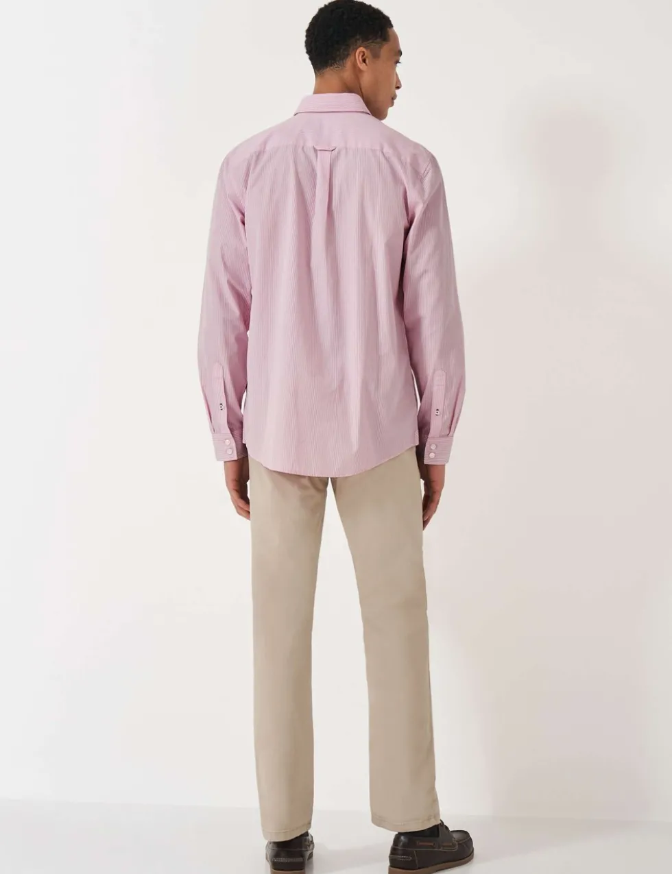 Regular Fit Pure Cotton Striped Poplin Shirt