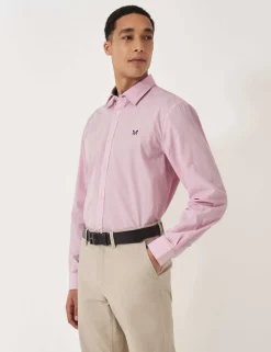Regular Fit Pure Cotton Striped Poplin Shirt