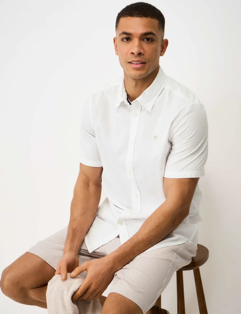 Regular Fit Pure Cotton Seersucker Shirt