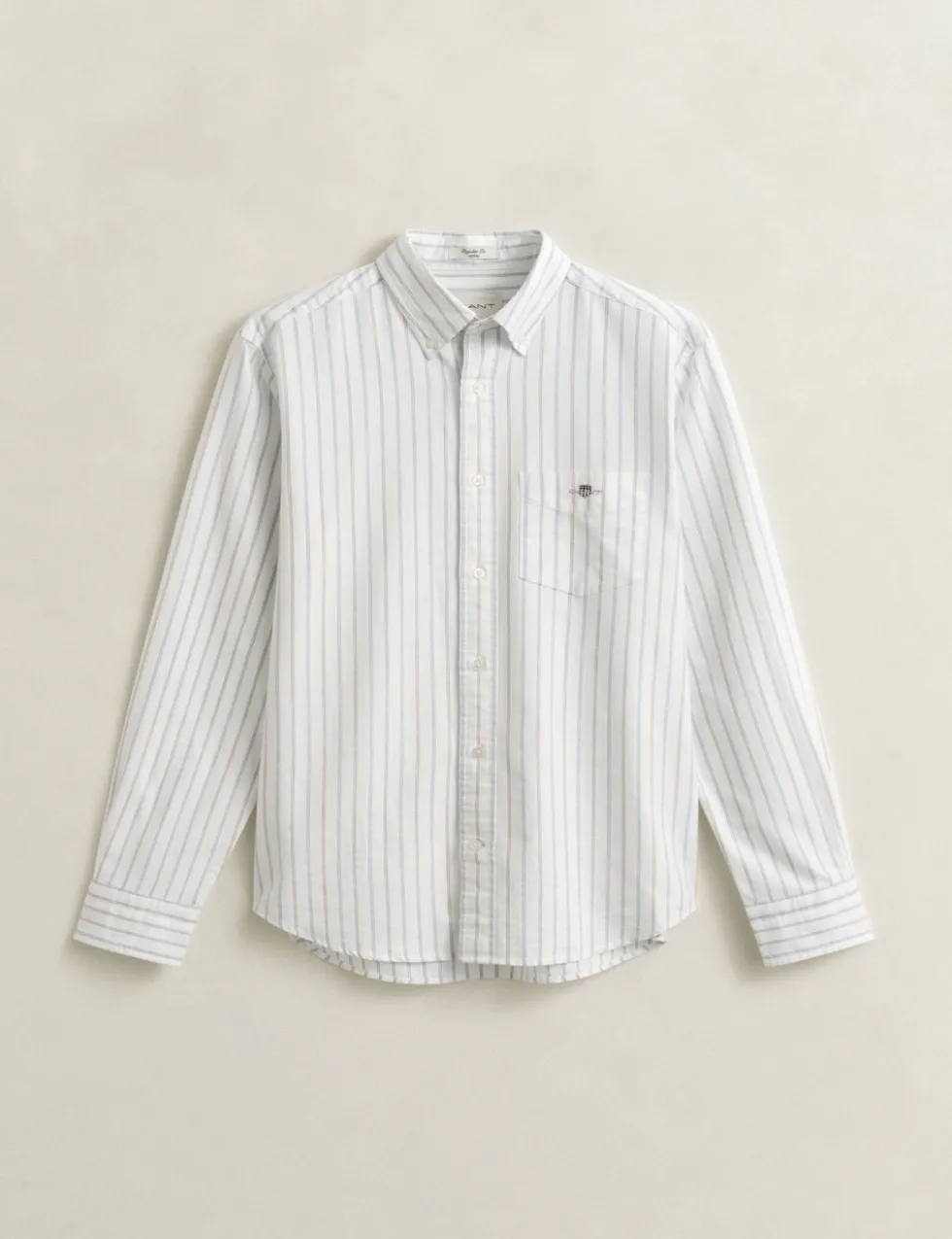 Regular Fit Pure Cotton Striped Oxford Shirt