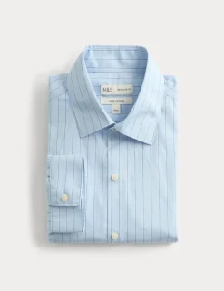 Regular Fit Pure Cotton Striped Shirt