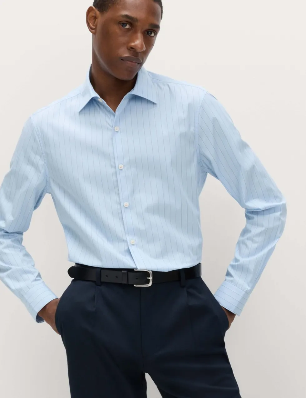 Regular Fit Pure Cotton Striped Shirt
