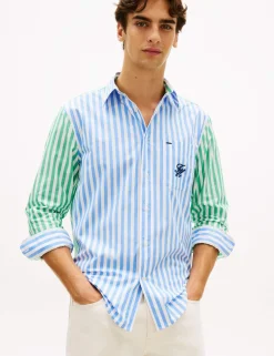 Regular Fit Pure Cotton Striped Shirt
