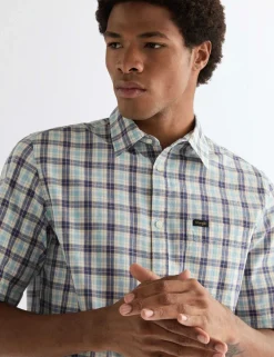 Regular Fit Pure Cotton Short Sleeve Shirt