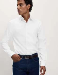 Regular Fit Pure Cotton Stretch Shirt