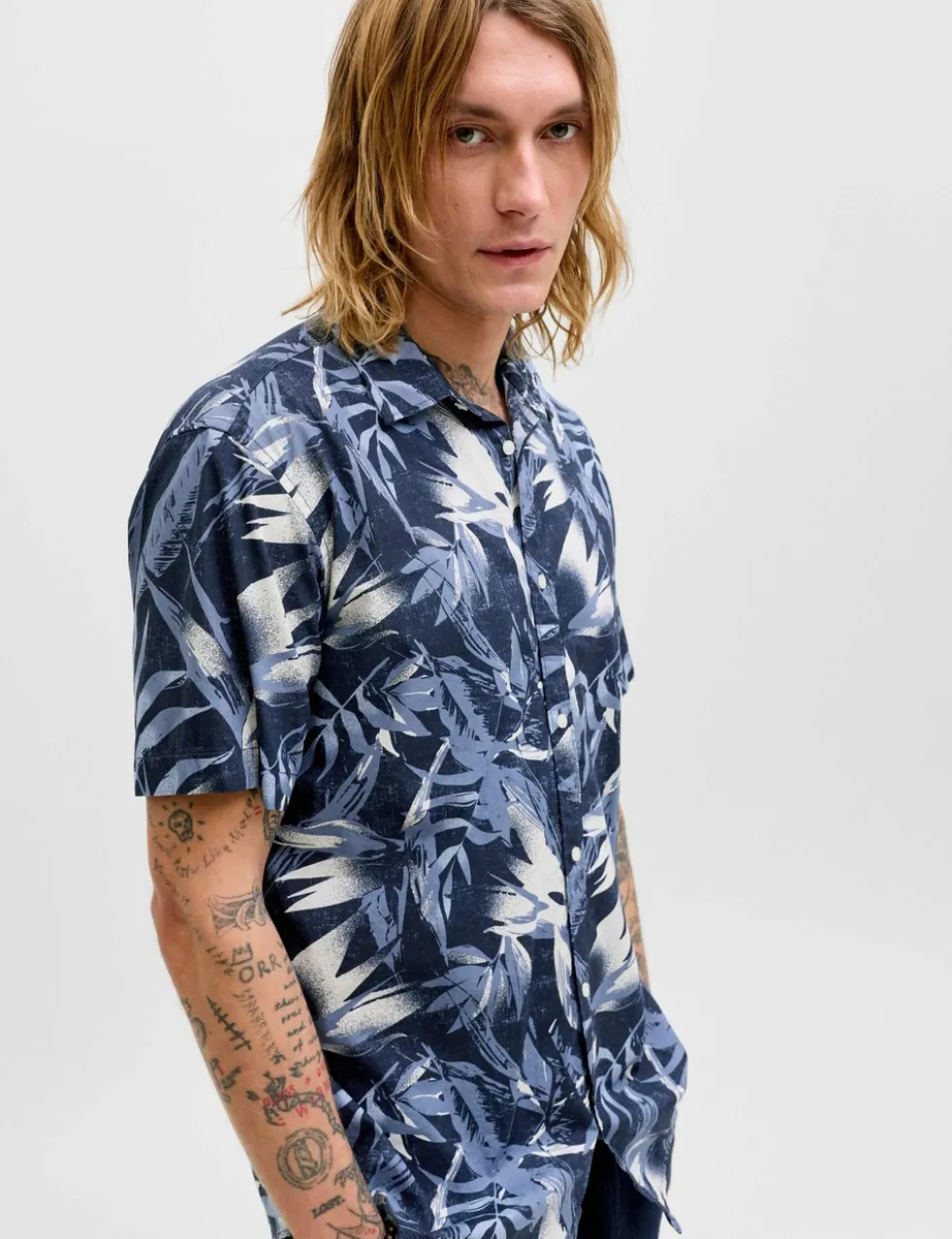 Regular Fit Pure Cotton Short Sleeve Hawaiian Shirt
