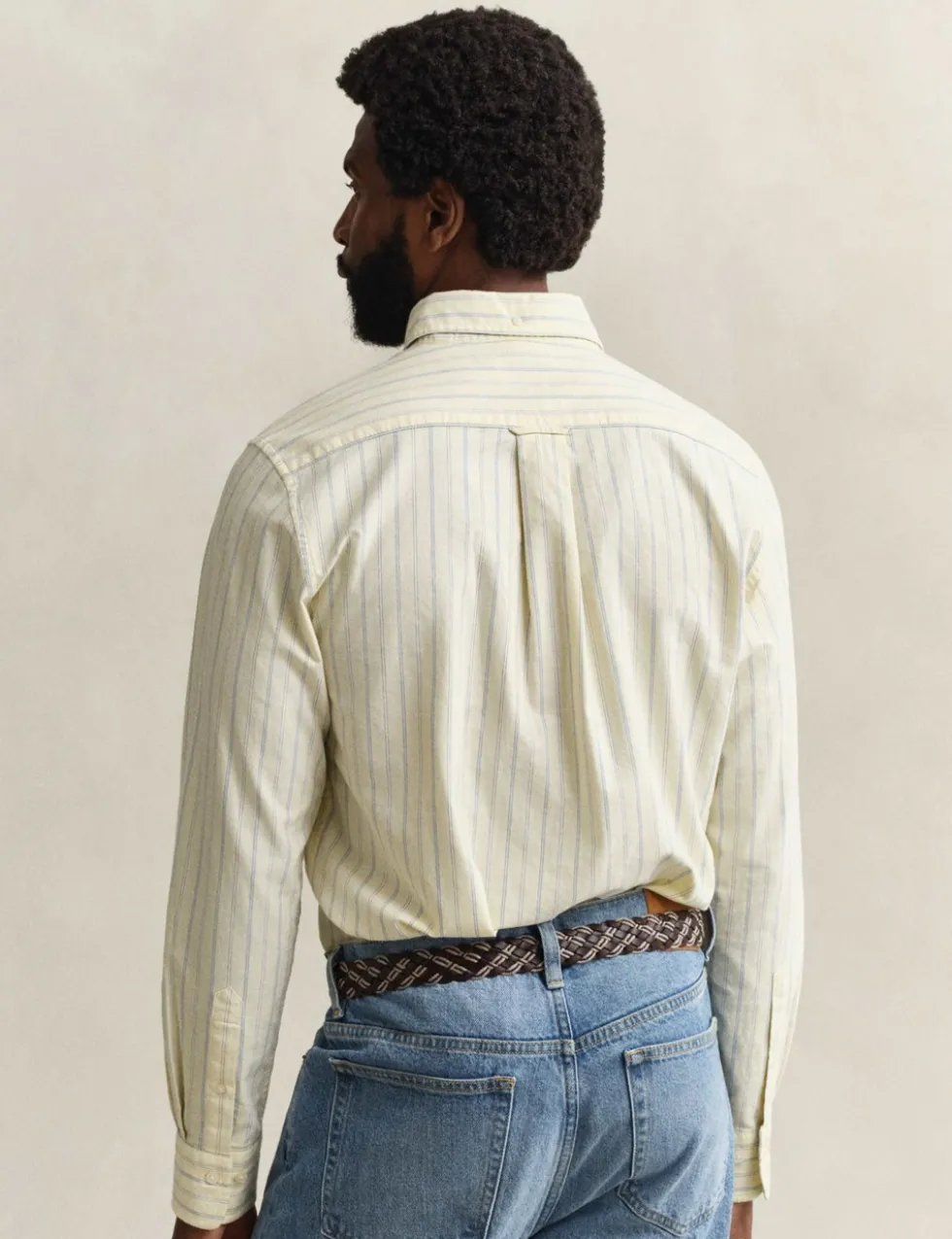 Regular Fit Pure Cotton Striped Oxford Shirt