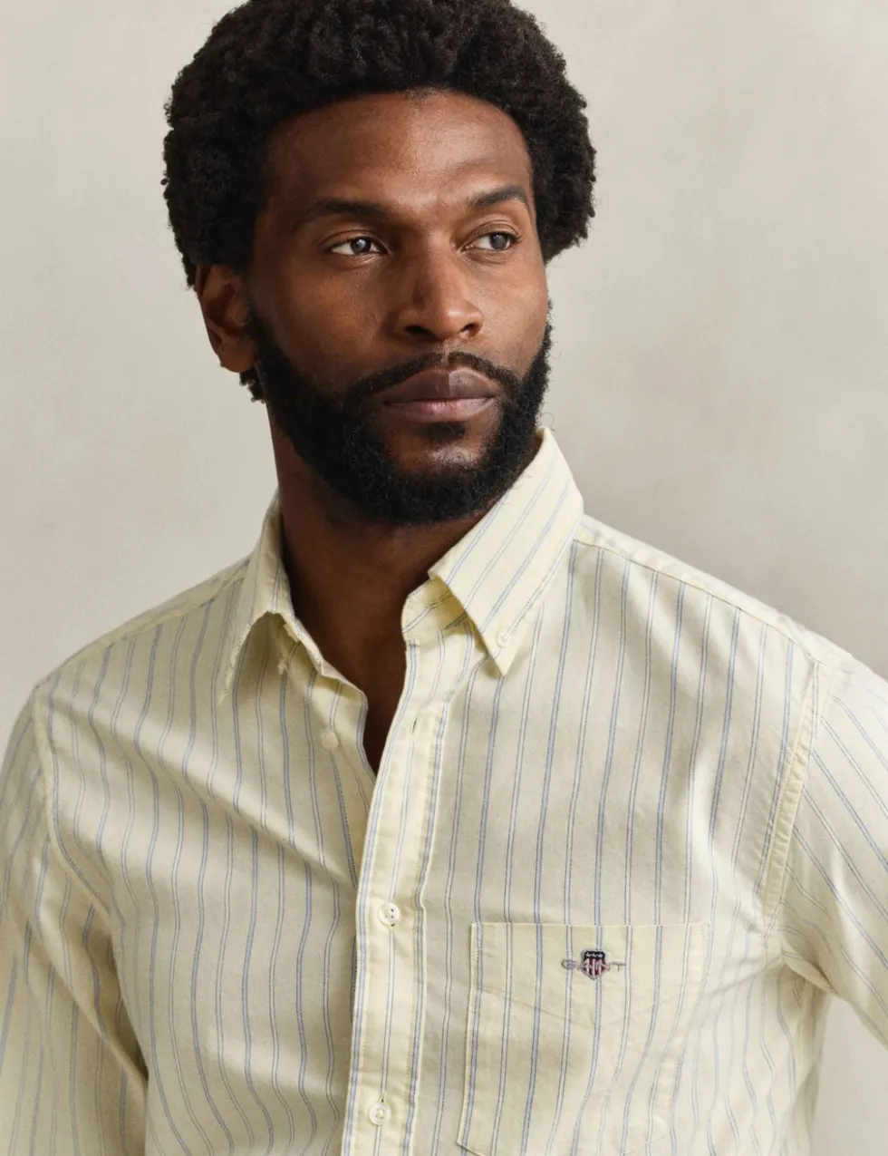 Regular Fit Pure Cotton Striped Oxford Shirt