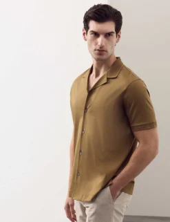 Regular Fit Pure Cotton Short Sleeve Shirt