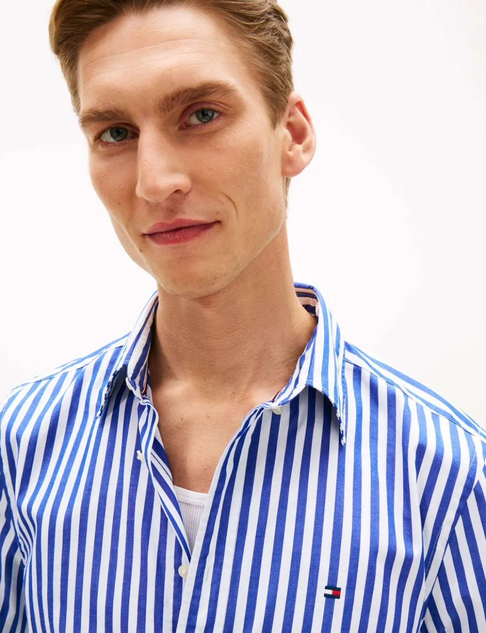 Regular Fit Pure Cotton Striped Shirt