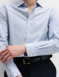 Regular Fit Pure Cotton Textured Shirt