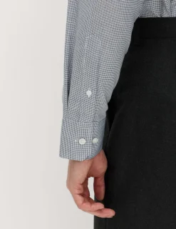 Regular Fit Pure Cotton Textured Luxury Shirt