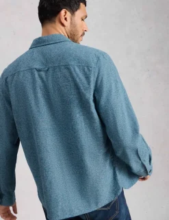 Regular Fit Pure Cotton Textured Shirt