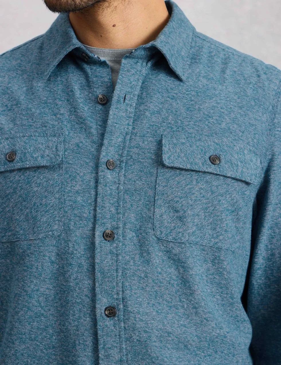 Regular Fit Pure Cotton Textured Shirt