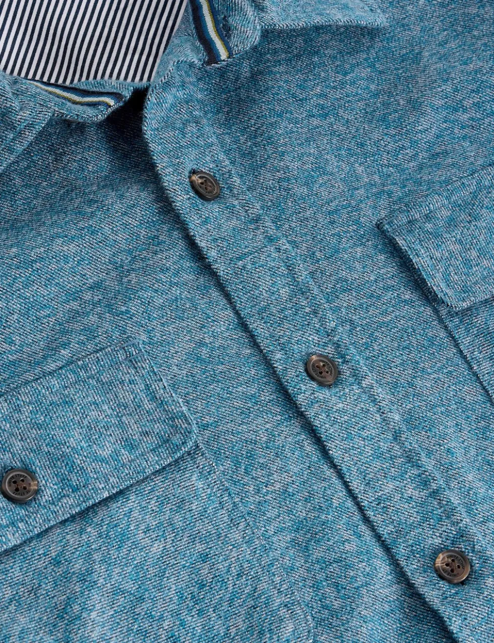 Regular Fit Pure Cotton Textured Shirt