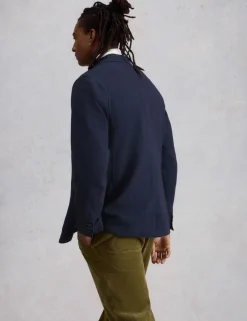 Regular Fit Pure Cotton Twill Blazer